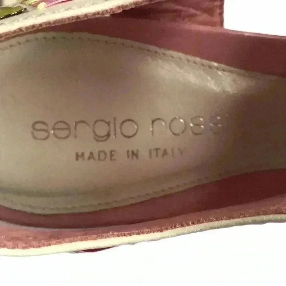 Sergio Rossi Vintage Geometric Sandals Size 36.5 - Picture 6 of 7
